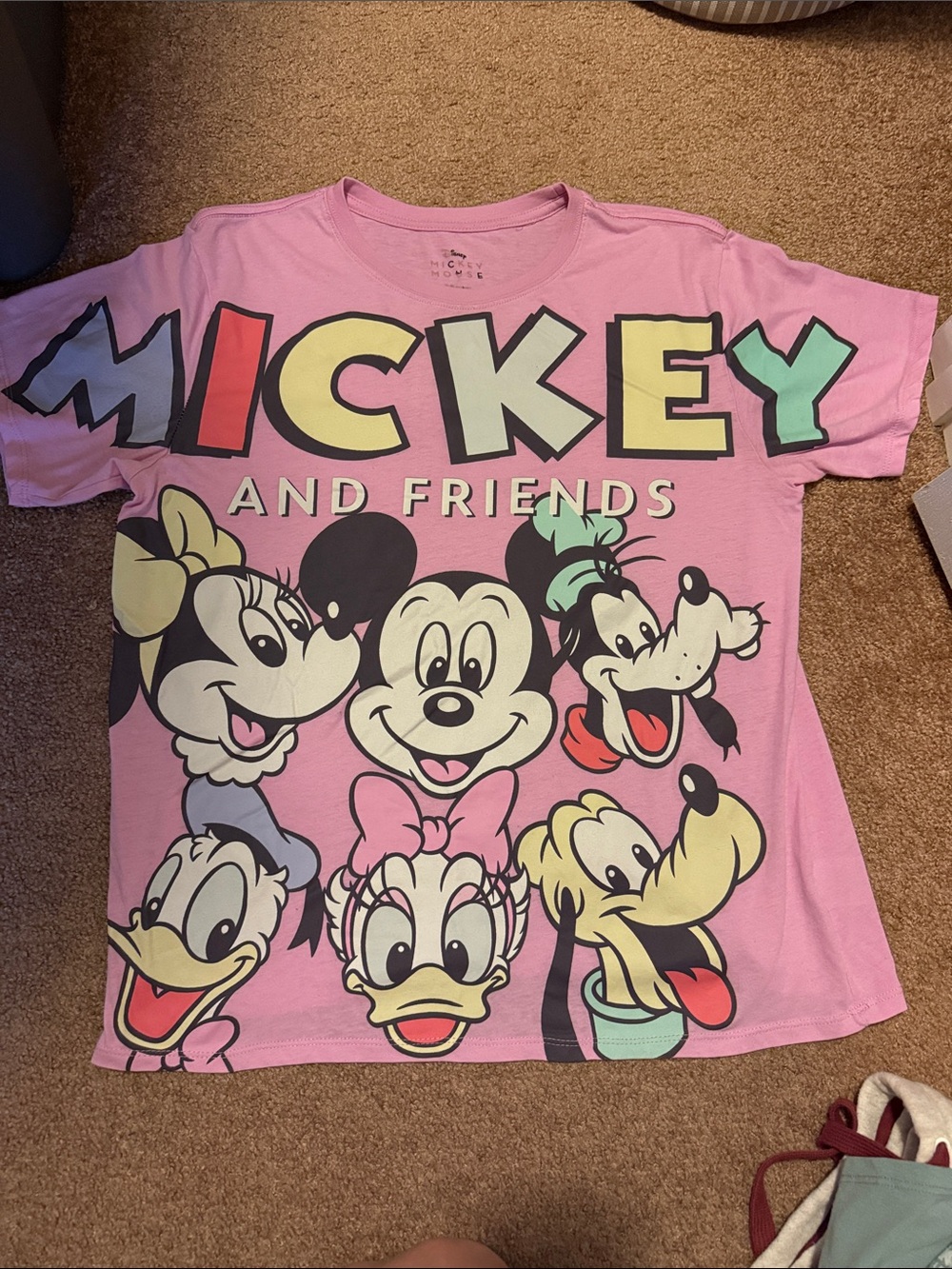 Mickey and Friends Pink Graphic Tee